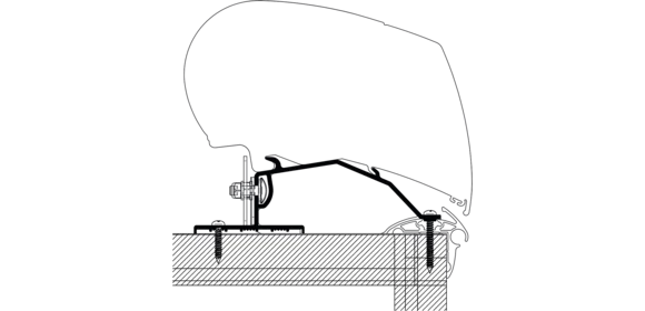 Caravan Roof Adapter (3 x 100 cm)