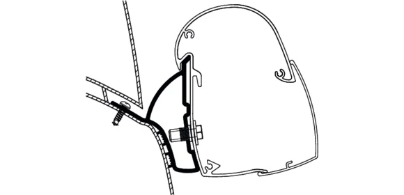 Adapter TO 5102 Hymer Car 302-Ducato H1