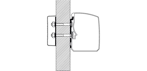 Adapter T 3200 - Flach Wand