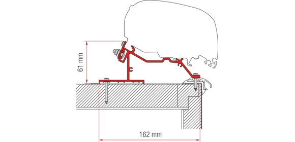 Adapter-Kit F80-F65 Caravan Roof