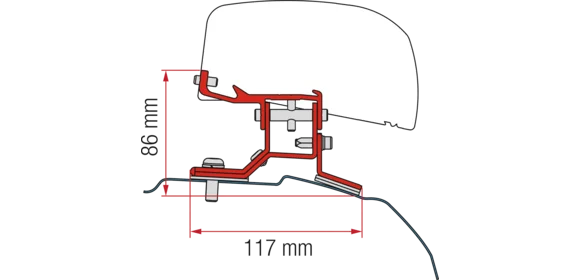 Adapter F40 Kit Ford Custom L2