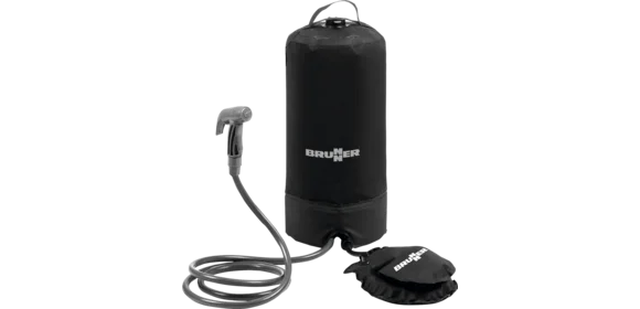 Outdoordusche mit Fußpumpe