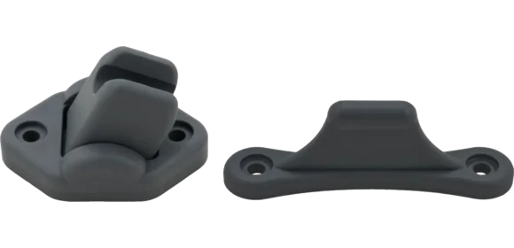 Türfeststeller beweglich 3 mm grau