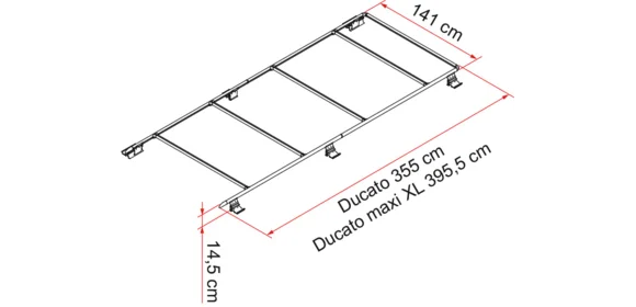 ROOF-RAIL Ducato Maxi XL