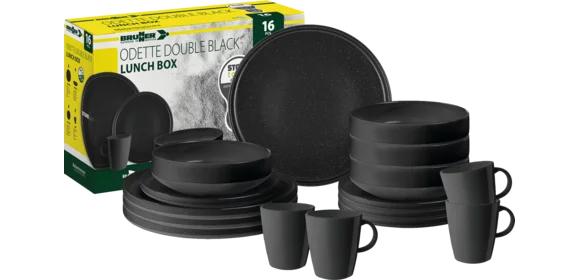 Lunch Box ODETTE DOUBLE BLACK