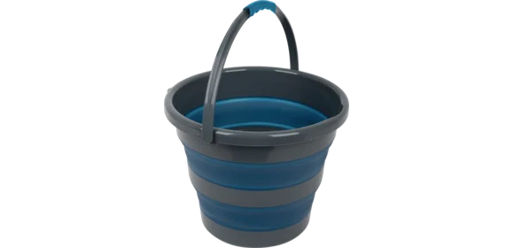 Faltbarer Eimer Drum 15 blau-grau