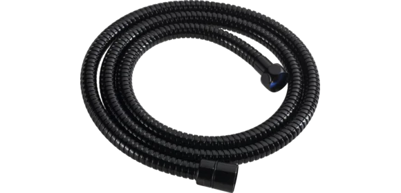 Brauseschlauch schwarz 1,5m G1/2+1/2