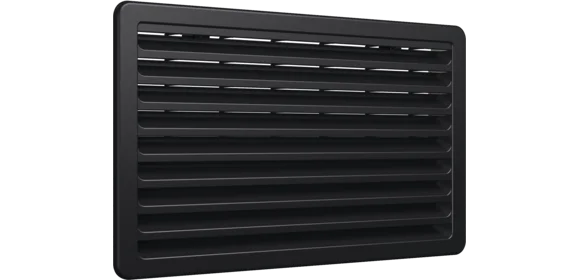 Lüftungsabdeckung 257 x 432 mm schwarz