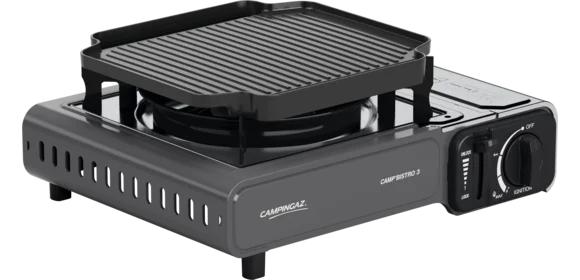 Gaskocher CAMP´BISTRO 3 +Grillplatte