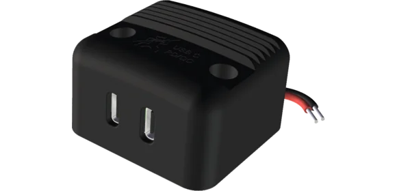 Aufbau-Power USB-C Doppelsteckdose PD/QC