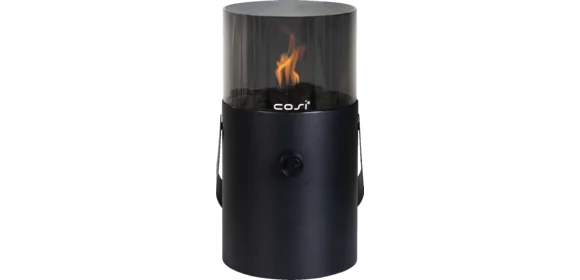 Gaslaterne Cosiscoop schwarz smoked