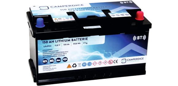 CAMPERDICE 150Ah Lithium Batterie BT
