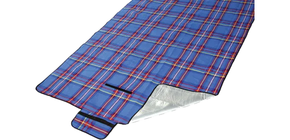Picknick-Decke 135 x 190 cm karo blau