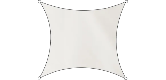 Sonnensegel Rechteck 500 cm weiß