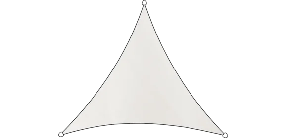Sonnensegel Dreieck 500 cm weiß