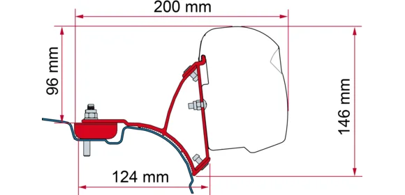 Adapter F43 Kit VW T5-T6 Multivan