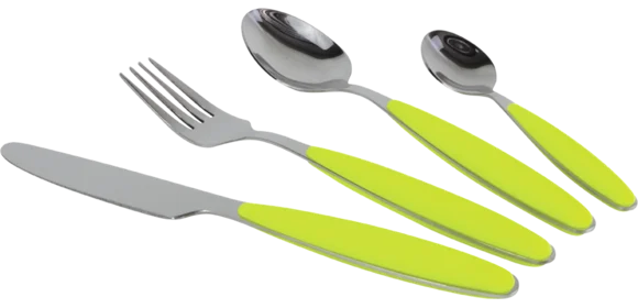 Besteckset Edelstahl, lemon