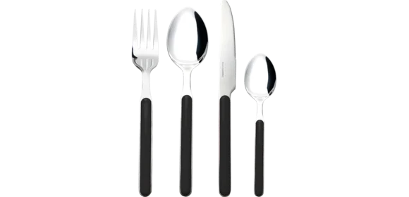 Besteckset schwarz