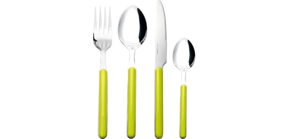 Besteckset grün