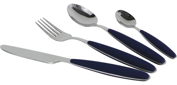 Besteckset Edelstahl, navy