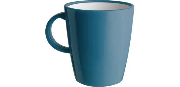 Henkelbecher blau
