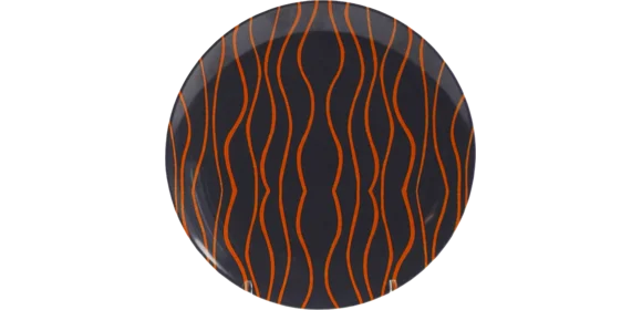 Dessertteller grau-orange