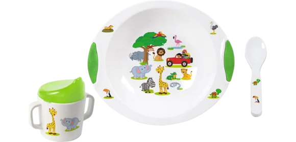 Kindergeschirrset Jungle Parade