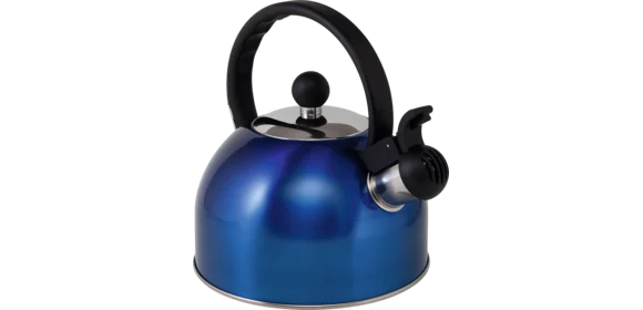 Flötenkessel Edelstahl blau 1,5 l