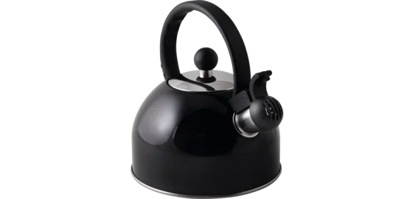 Flötenkessel Edelstahl schwarz 1,5 l