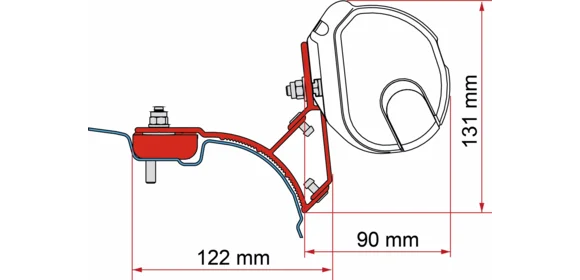 Adapter-Kit F35 VW T5/T6 Multivan