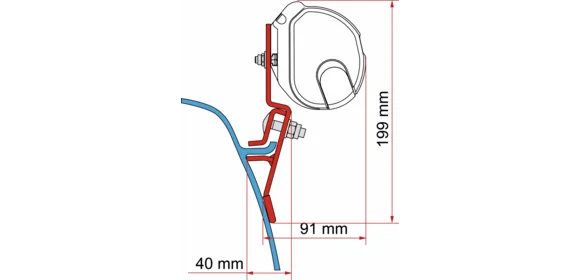 Adapter-Kit F35 VW T3/T3 Lift Roof