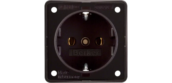 Steckdose INTEGRO braun matt
