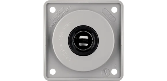 Steckdose 12 V INTEGRO grau glänzend
