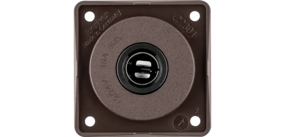 Steckdose 12 V INTEGRO braun matt