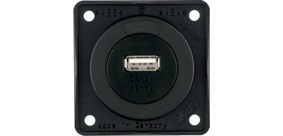 USB-Ladesteckdose anthrazit matt