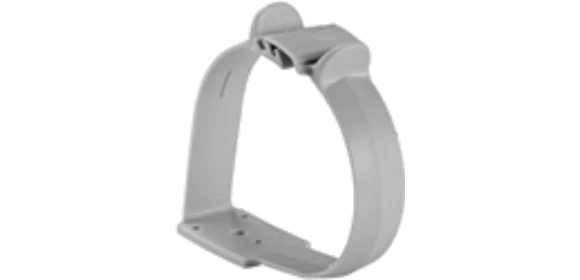 Rohrschelle 75 mm achatgrau (3er-Pack)