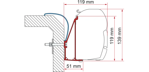 Adapter Rapido Serie 6, 350 cm