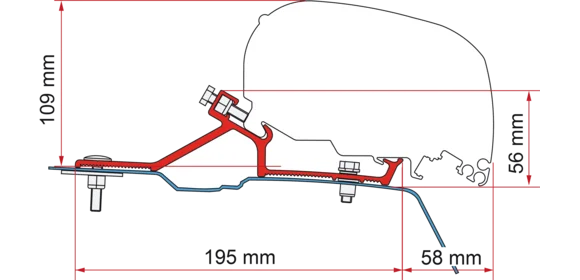 Adapter F80-F65 Renault Master 2010