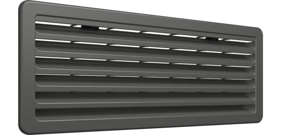 Lüft.-gitter kpl. Vent 186x483 dunkelgr.