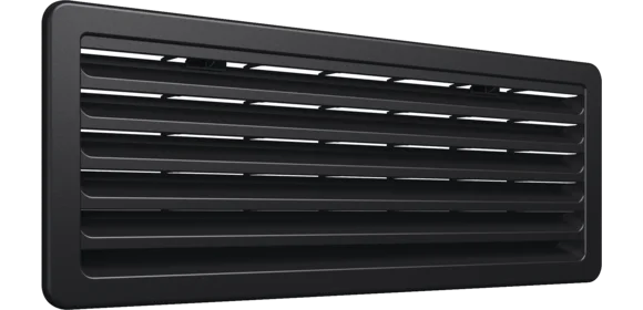 Lüftungsgitter kpl. Vent 186x483 schwarz