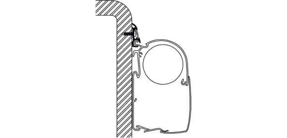 Luxus-Schienenprofil 600 cm