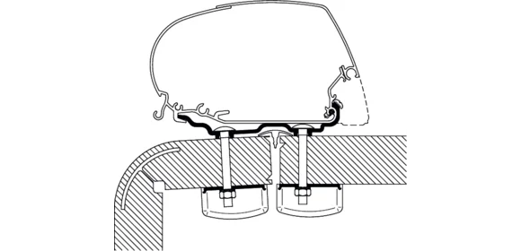 Adapter Hymer 2016, 300 cm
