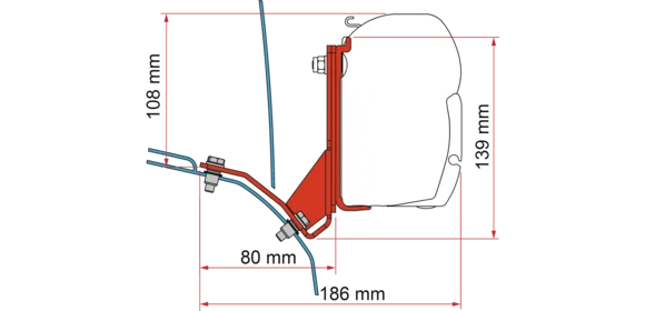 Adap.-Kit FD H2 Lift Roof-Hymercar-Pössl