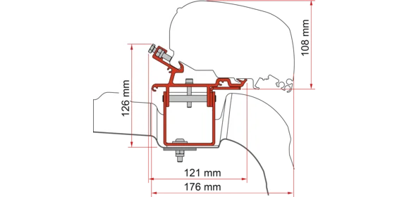 Adapter F80-F65 Crafter-MAN L3 H3 ab 17