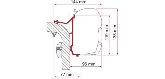 Adapter Hymer Van-B2 450