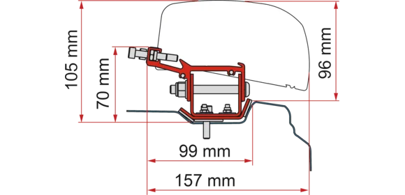 Adapter F40 Kit Renault Trafic L2 ab 14