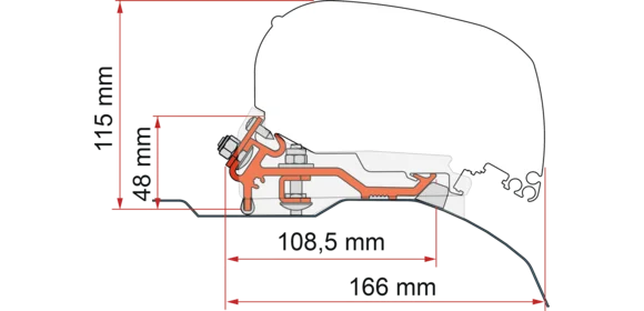 Kit Ducato Low Profile H2 - L4 silber