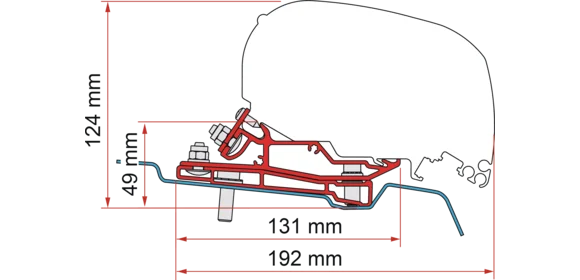 Adapter Ford Transit L3 H3