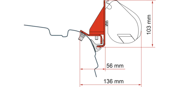 Adapter F35 Kit Combi Rail Bracket