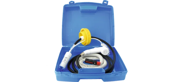Mobildusche im Koffer